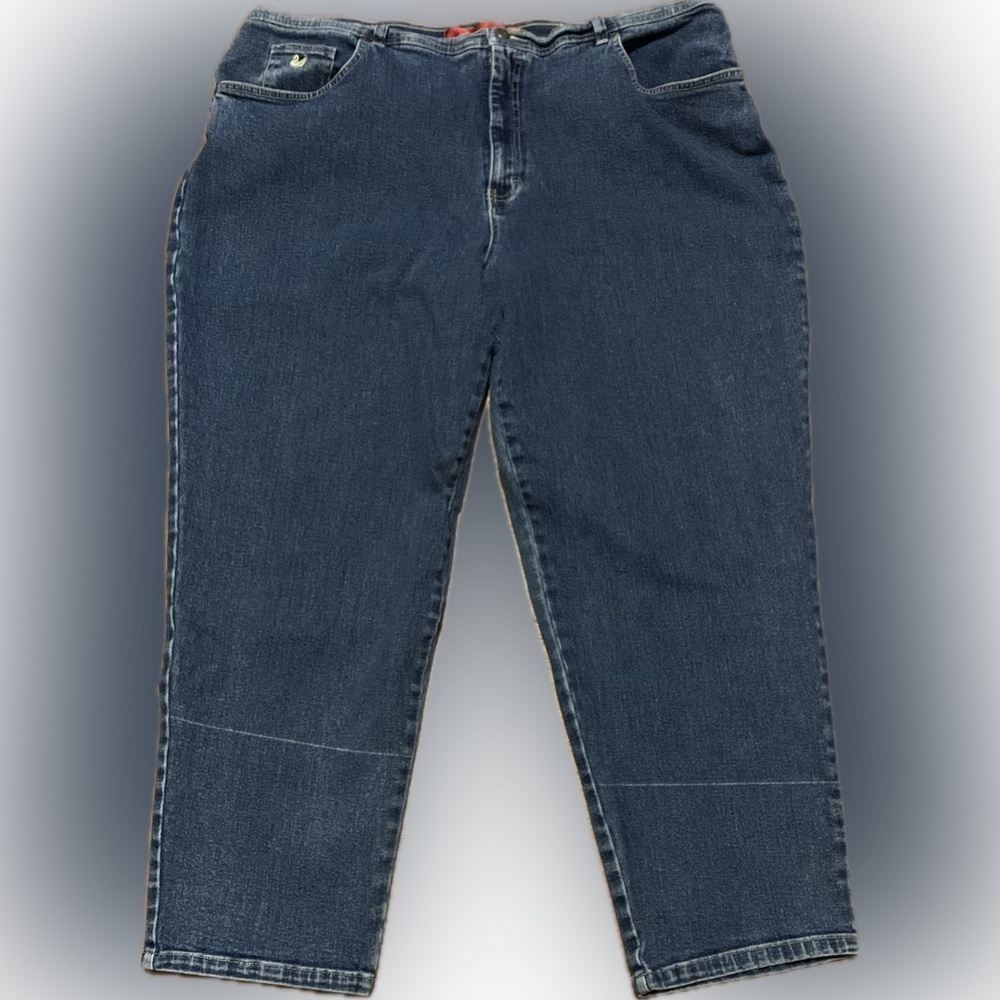 Vintage Gloria Vanderbilt Straight Leg Plus Size Denim Jeans Pants Stretch 24W